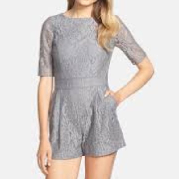 CeCe Pants - CeCe Cynthia Steffe Lace Romper EUC sz 8